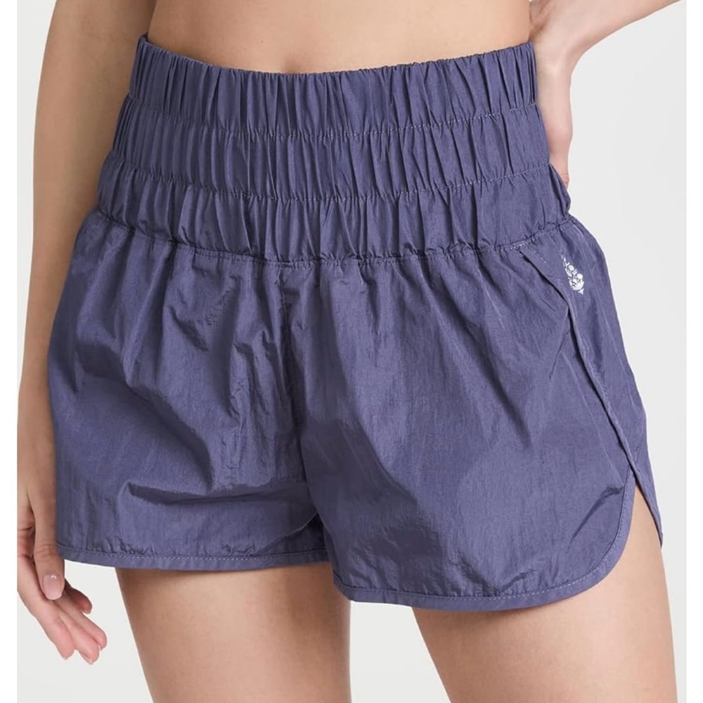 Women's Purple Free People movement the way home Athletic Shorts size small